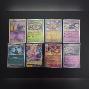 Pokémon Assorted Holo Trading Cards, Thwackey, Dragonite, Umbreon, Gengar etc